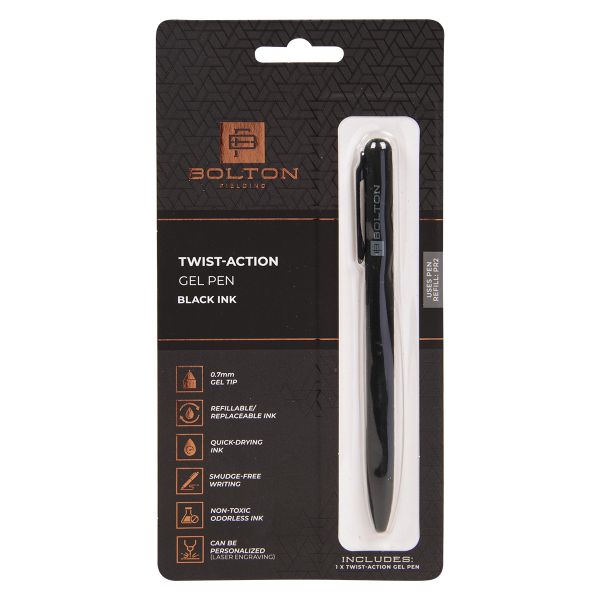 Bolton Twist-Action Pen, Black