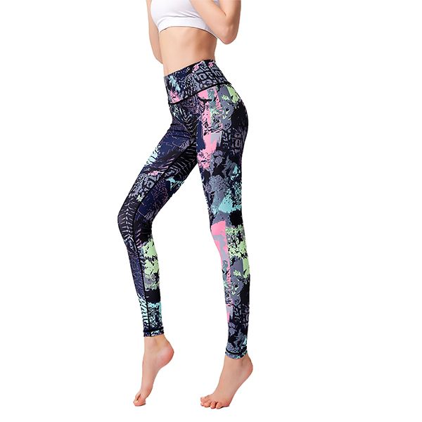 Iconix Ladies Paint Splash Yoga Leggings | HK205