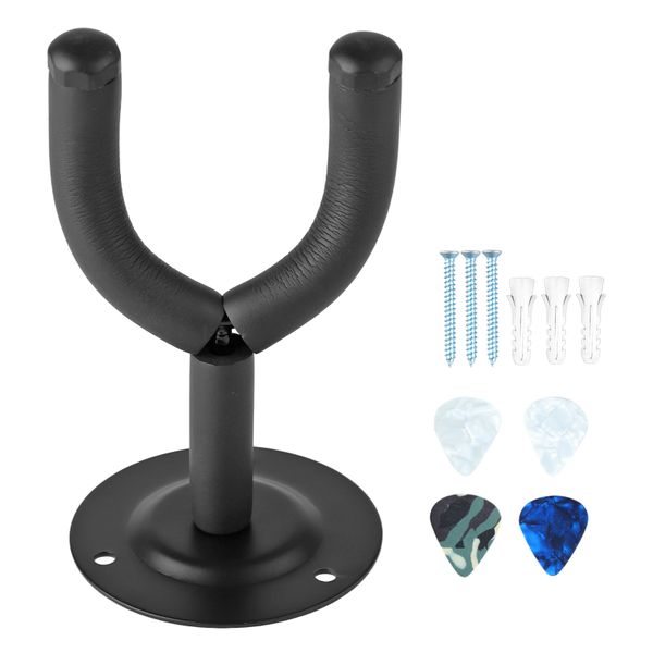 Wall guitar hanger + 4 picks