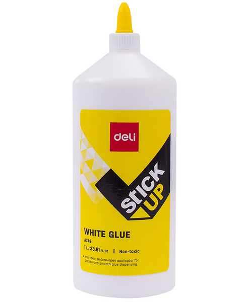 Deli Stick Up 1L White Glue For Wood, Paper &amp; Cardboard - A749