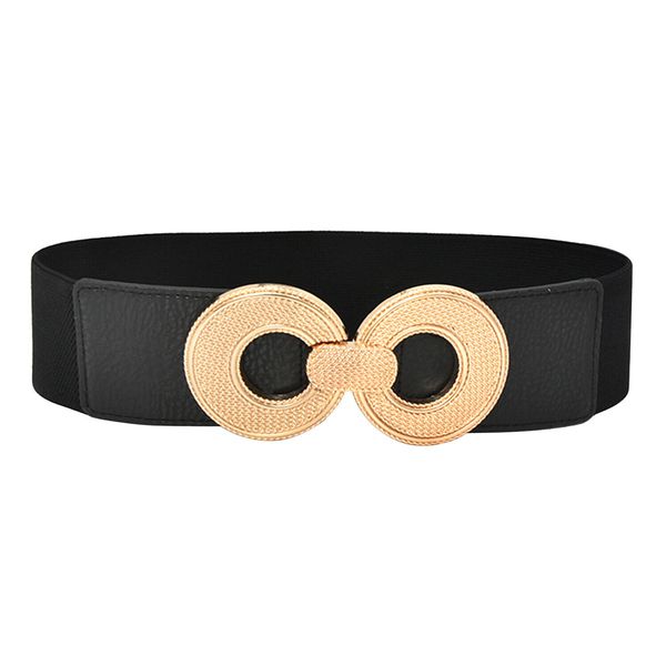 Fashion Simple Modern Faux Leather Clip Buckle Dress Belt - 68cm