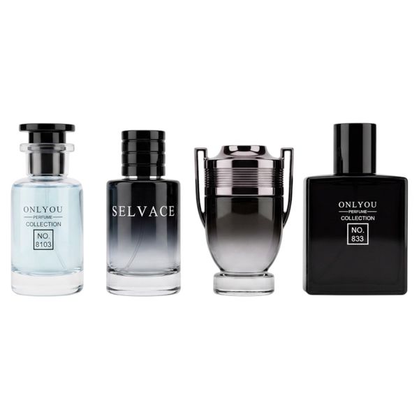 4 Pack Premium Mens Eau De Parfum Gift Set 30ml for Him EDP Long Lasting