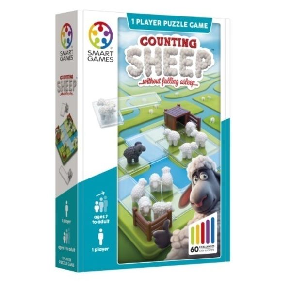 SmartGames Counting Sheep - Compact Logic Puzzle (Ages 7+)