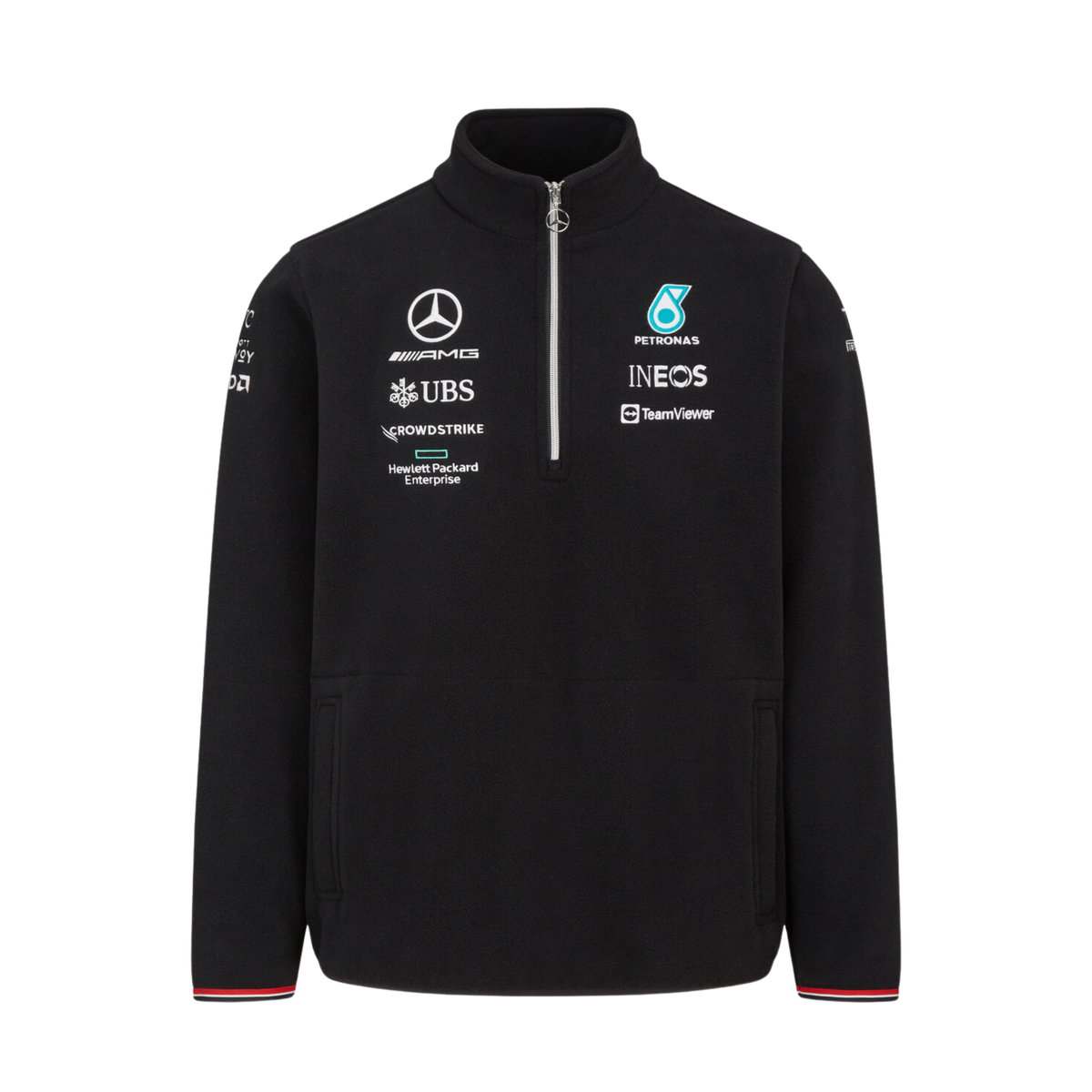 Mercedes AMG Petronas F1 RP 1/4 Zip Fleece Jacket- Black | Shop Today ...