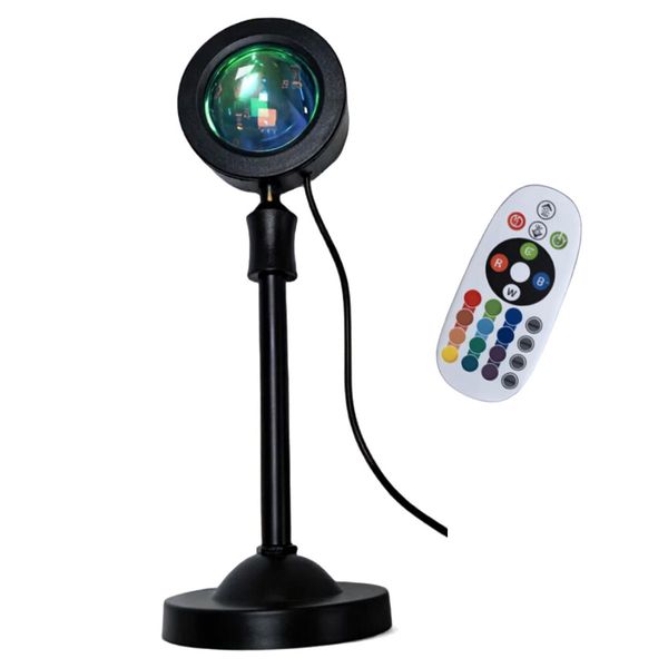 16 Colour RGB LED Sunset Projection Lamp with Remote
