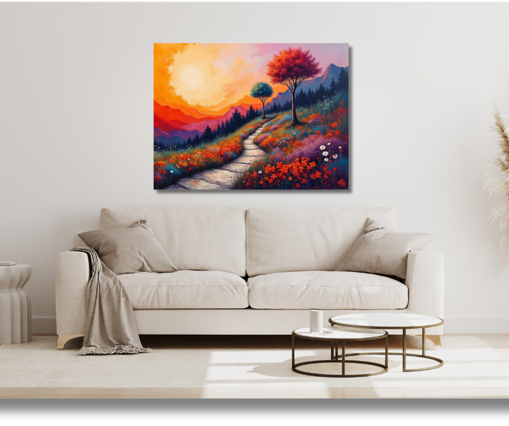 Canvas Wall Art Home Decor- Red Morning