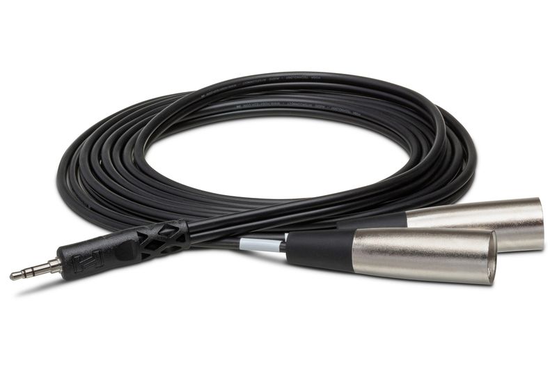 Hosa Tech 3.5mm TRS to Dual XLR Male - 3m Cable