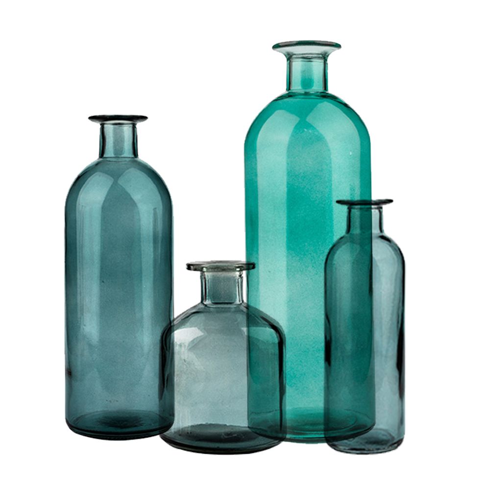 Home Decorative Nordic Glass Bottle Flower Vases Set Of 4 Shop Today
