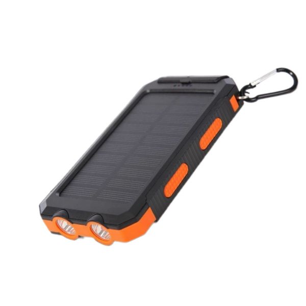 Premium Solar Panelled Power Bank 20000mAh - Orange