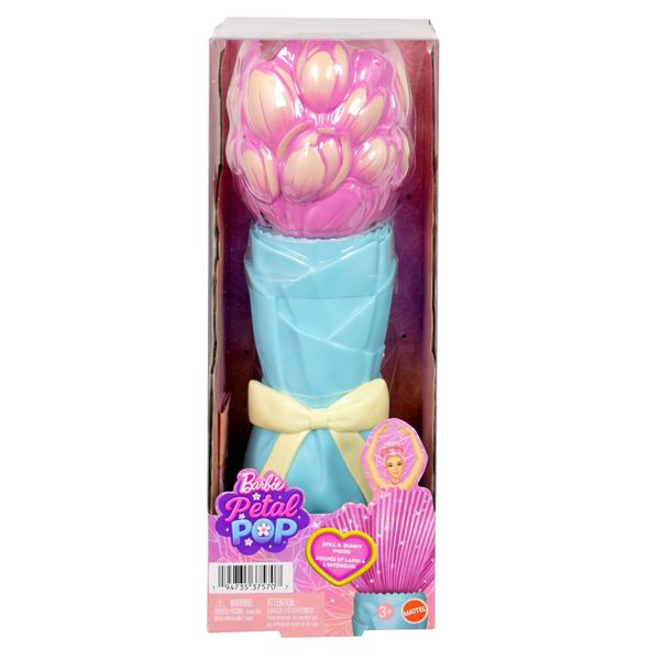 Barbie Petal Pop Scented Fashion Doll with Pink Tulip Dress