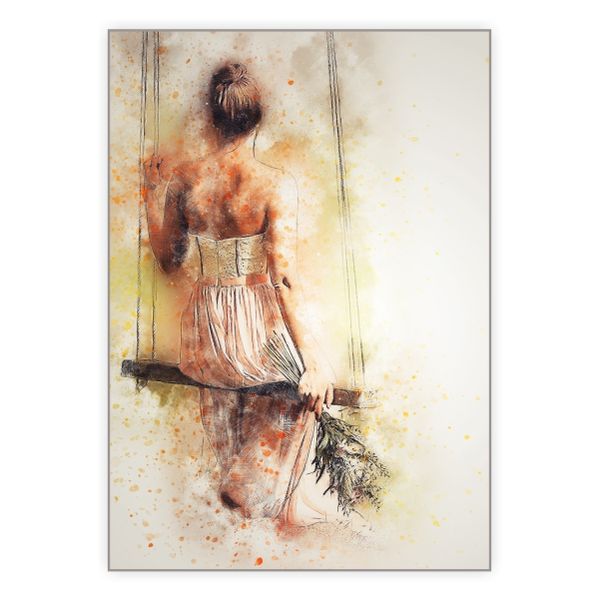Long Dress In The Wind - A1 Poster