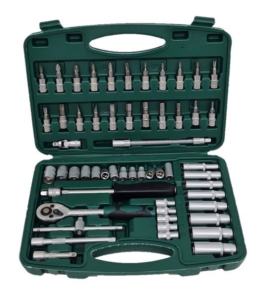 56 Piece Portable Socket Ratchet Set