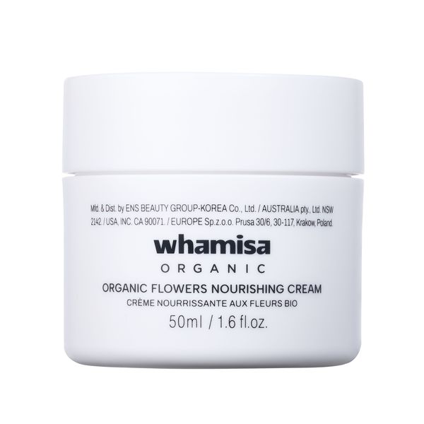 Whamisa Organic Flowers Nourishing Cream 50ml - Barrier Repair Moisturiser