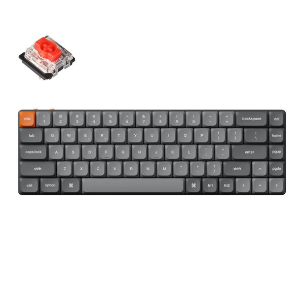 Keychron K7 Max QMK/VIA 65% Wireless Mechanical Keyboard | RED Switch