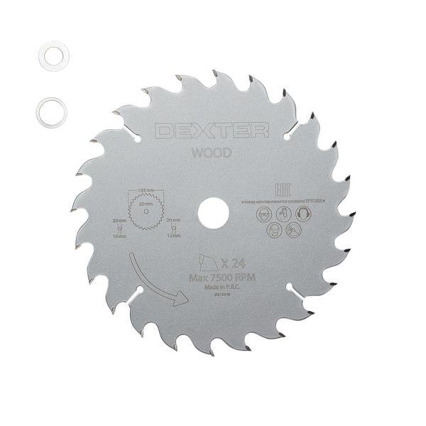 Dexter Circular Saw Blade To Cut Hard Wood Speed Cut 185mmx20mm