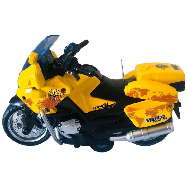 Classical Motorcycle Toy for Kids - Yellow