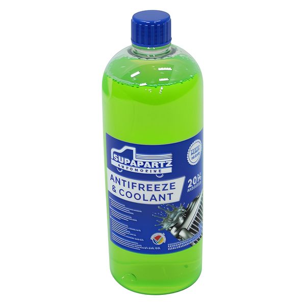 Vehicle Antifreeze &amp; Coolant - 20% - 1 Litre