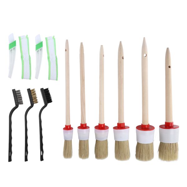 Car Cleaning Brush Set 13Piece Reusable Flexible