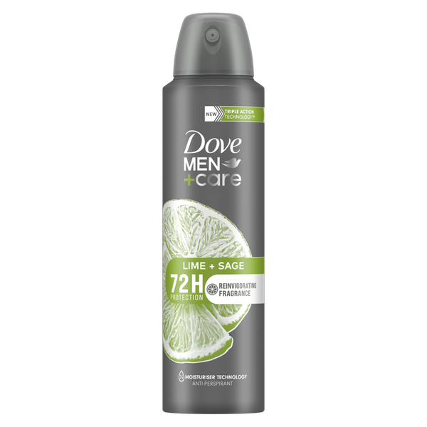 Dove Men+Care Lime &amp; Sage Antiperspirant Deodorant Body Spray 150ml