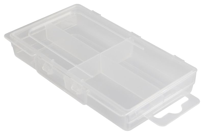 (D04) Storage Box Transparent, 4 Compartments