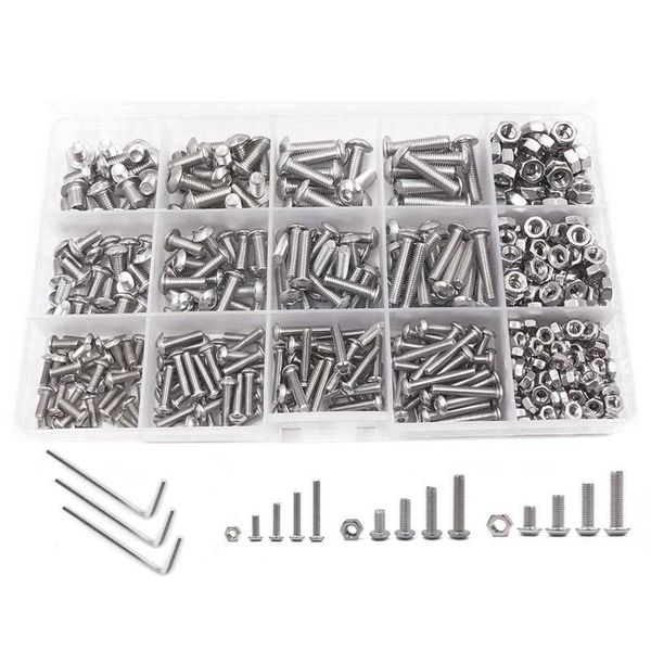 Home Tools Hexagon Socket Screw Assortment Kit of 500