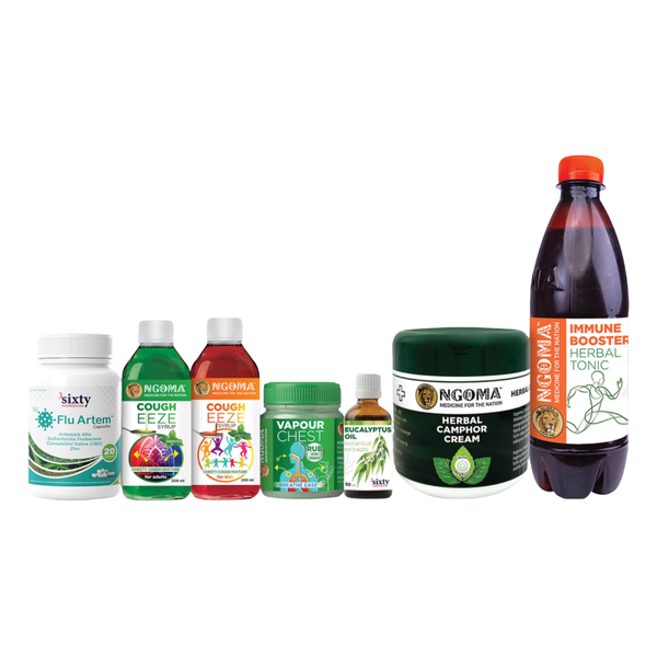 NGOMA - Flu Buster Combo ( For Colds, Flu, Cough, Congestion &amp; Dry Skin)