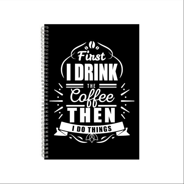 Coffee 2 Notebook Gift Idea A4 Notepad Pad 43