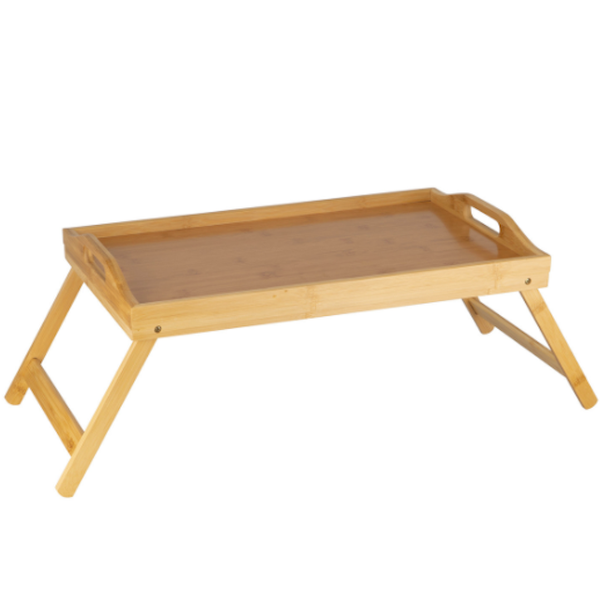 Rocco Homeware - Bamboo Bed Tray - Stand Desk for Bed &amp; Sofa