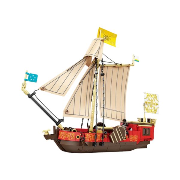495-Piece Building Blocks Bricks Yacht DIY Fun Toy