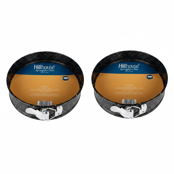 Hillhouse Non-Stick Springform Pan 23cm for Cheesecakes &amp; Desserts - 2 Pack