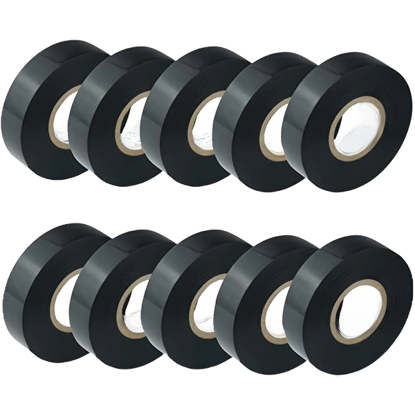 10 PVC Rolls of Electrical Tapes Professional Electric Tape Waterproof