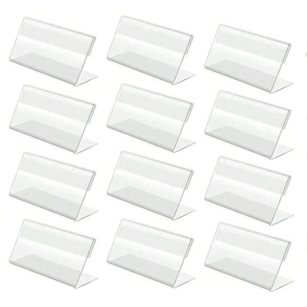 6cm Mini acrylic place card name holder (Pack of 12)