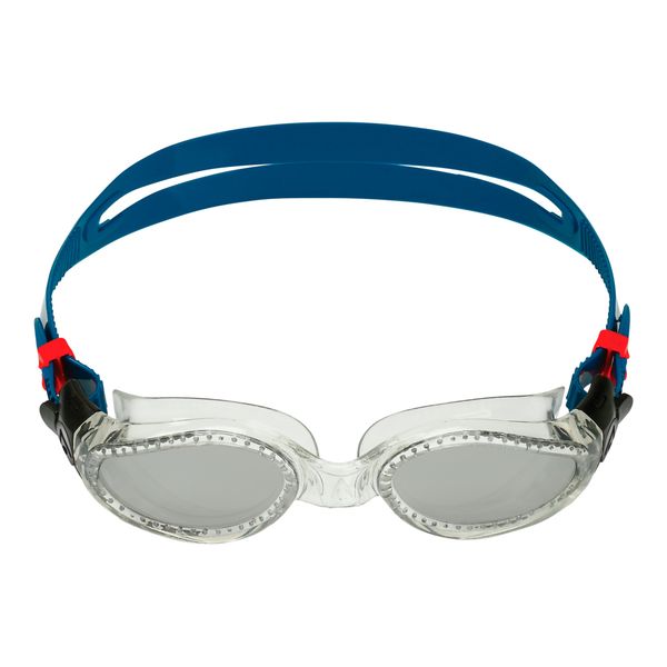 Aquasphere Kaiman - Silver Titanium Mirrored Lens - Petrol Swim Goggles