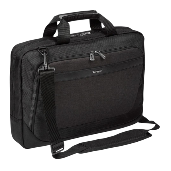 Targus CitySmart 14,15,15.6" Slimline Topload Laptop Case - Black/Grey