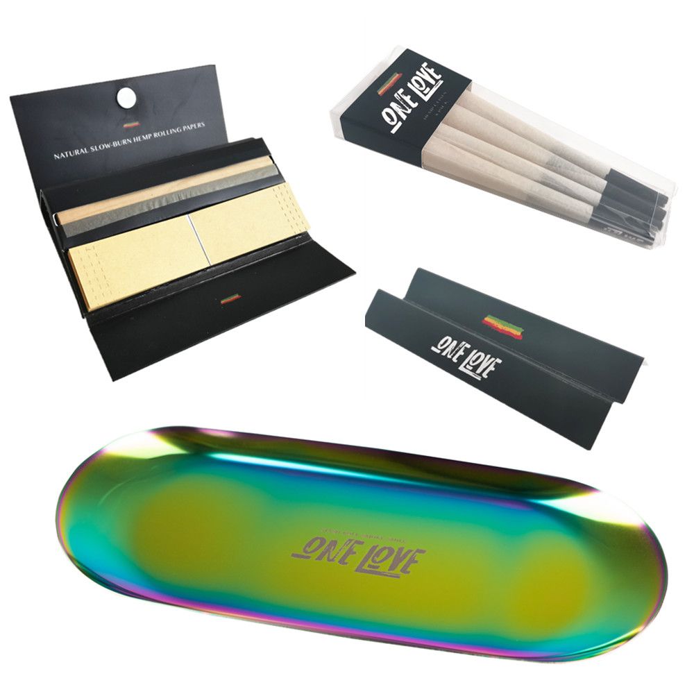 OneLove Cigarette Cannabis Weed Rollie Joint Rolling Paper Kit Full