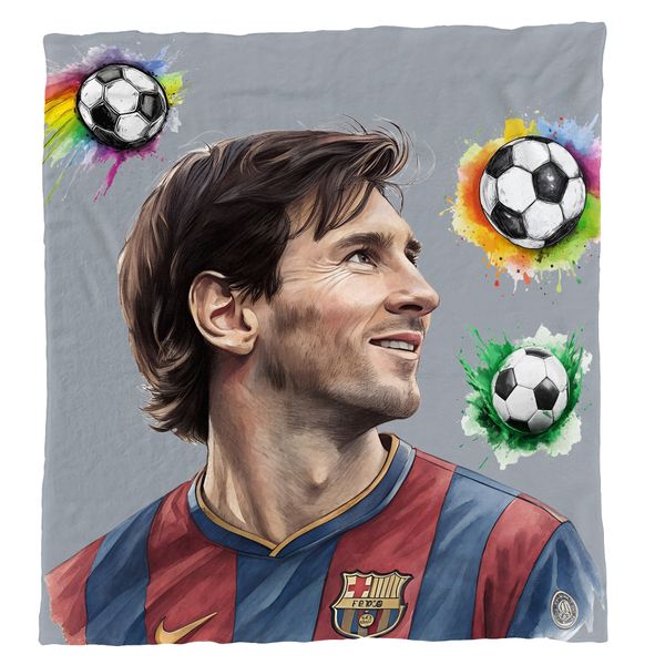 Lionell Messi Light Weight Fleece Blanket