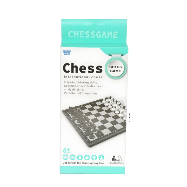 Magnetic Chess Set with Folding Board- Travel Games for Kids &amp; Adults