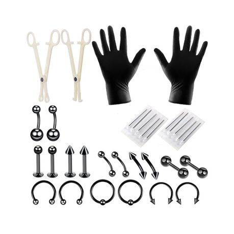 Tongue clearance piercing kit