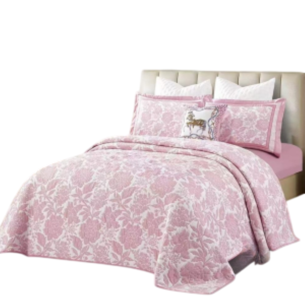 Floral Bedspread Embossed Design