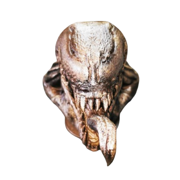 3D Printed Venom Bust - Hand-Painted Bronze Metallic Finish