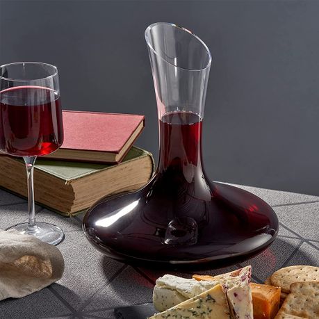 1.8L High Clear Hand Blown Lead Free Crystal Glass Wine Decanters