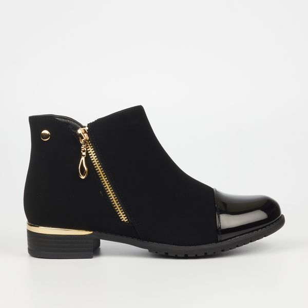 Miss Black Hadar 1 Women Faux Nubuck Ankle Boots - Black