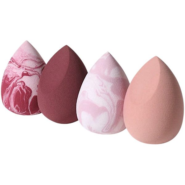 4 Piece Soft Makeup Beauty Sponge Set - Multi Colour