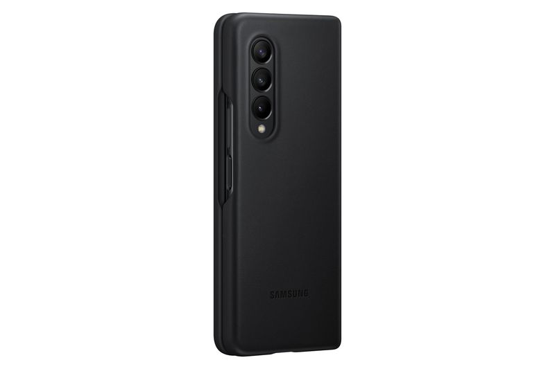 Samsung Galaxy Z Fold3 5G Leather Cover-Black