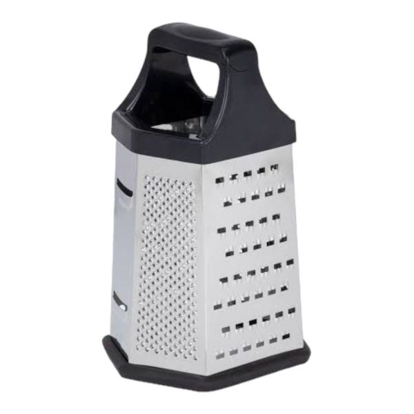 Grater 6 Sided Stainless Steel with Black Handle