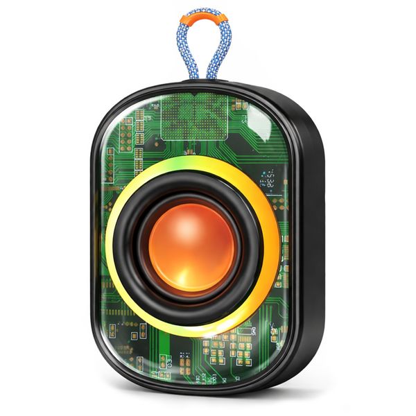 Portable Bluetooth Speaker with LED Ambient Light Waterproof Wireless Sound