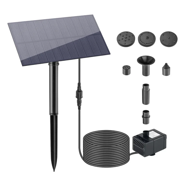 Nini Solar Panel Fountain Watering System Stake Solar Panel Water System