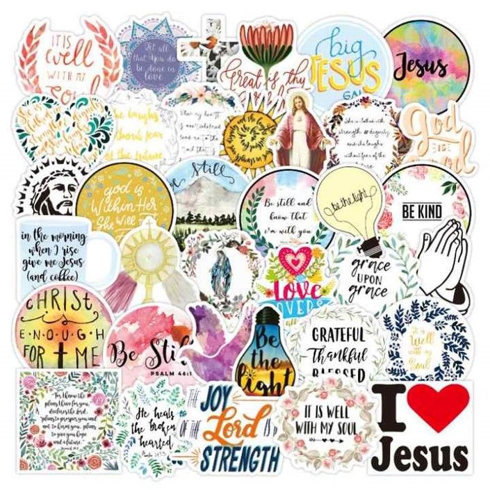 JESUS CHRISTIAN - 100 Piece Themed Sticker Pack | Shop Today. Get it ...