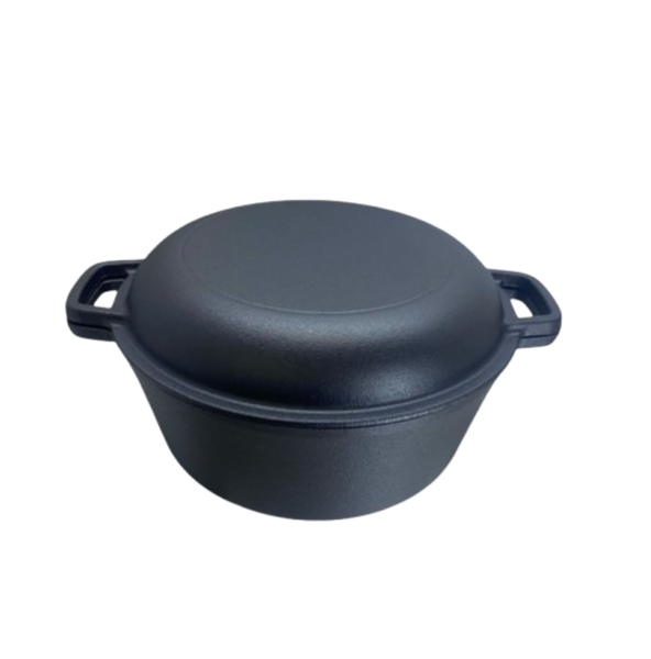 26cm Dual-Purpose Deep Cooking Pot with Lid for Multi-Heat Use