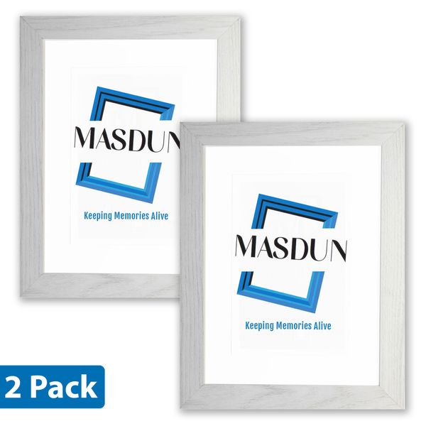 Masdun Modern Picture Frames - 2 Pack - for Home, Office Decor, Photos